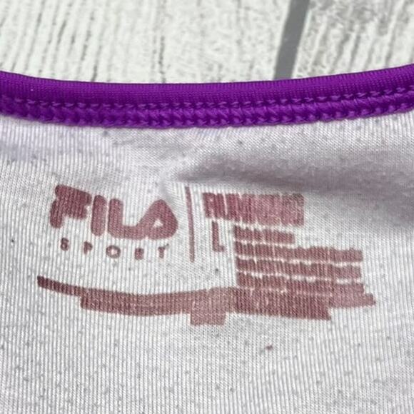 Fila Sport Purple Medium Support Racerback Sports Bra Size Large - Picture 5 of 7